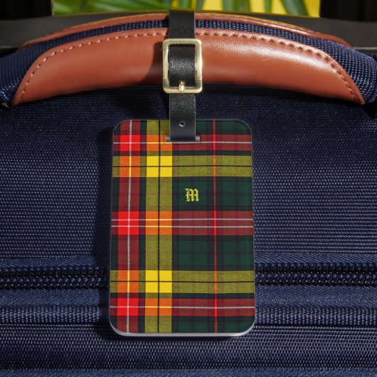Étiquette À Bagage Buchanan Clan Plaid motif écossais personnalisé (Insitu Rectoal 2)