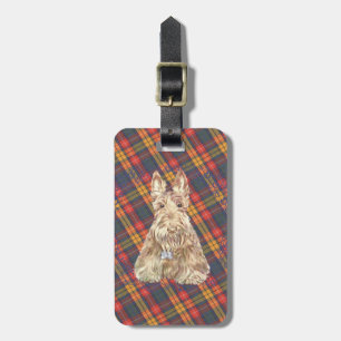 Étiquette À Bagage Buchanan Tartan Scottie