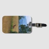 Étiquette À Bagage Buck debout dans un champ (Devant Horizontal)