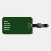 Étiquette À Bagage Buck Head (Dos horizontal)