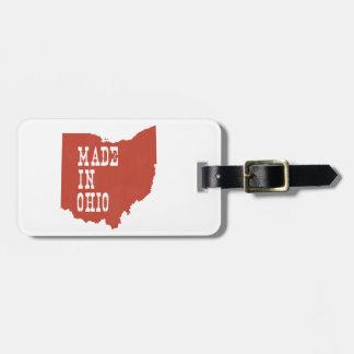 Étiquette À Bagage Buckeye Fabriqué Dans L'Ohio Ohioan Né Élevé Hérit