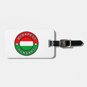 Étiquette À Bagage Budapest Hongrie