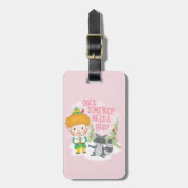 Étiquette À Bagage Buddy l'Elfe Quelqu'un a besoin d'un câlin ? (Devant Vertical)