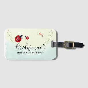 Étiquette À Bagage BUDGET Bridesmaid Fête des filles cadeaux LADYBUGS