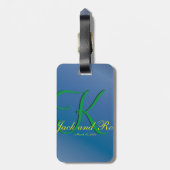 Étiquette À Bagage Budget cool Blueberry Fab (Dos Vertical)