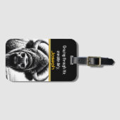 Étiquette À Bagage Buffle à couper le souffle dans une nature tranqui (Devant Horizontal)