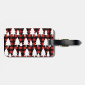 Étiquette À Bagage Buffle d'ours de forêt rustique Vérifier le nom et (Dos horizontal)