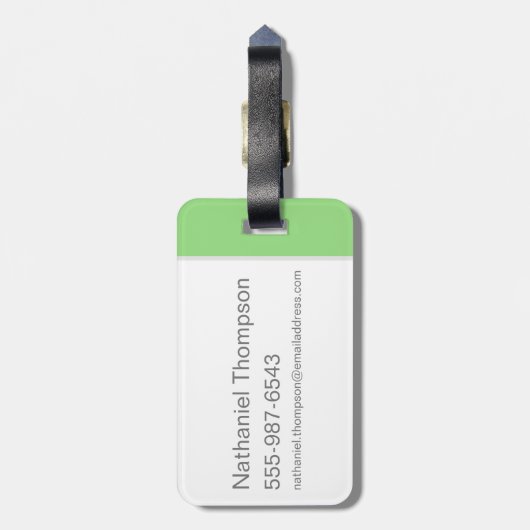 Étiquette À Bagage BUGS BUNNY™ Lying Down Eating Carrot (Dos Vertical)