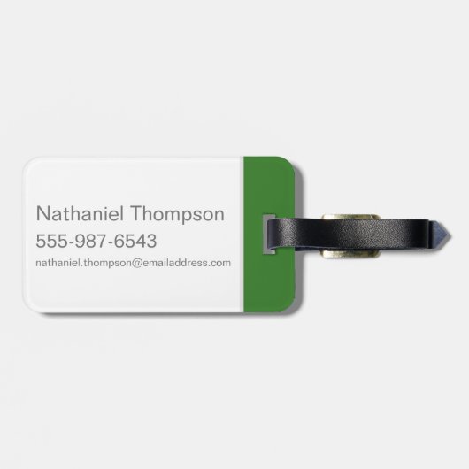 Étiquette À Bagage BUGS BUNNY™ Smiling Face (Dos horizontal)