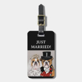 Étiquette À Bagage Bulldog (Devant Vertical)