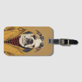 Étiquette À Bagage bulldog anglais (Devant Horizontal)