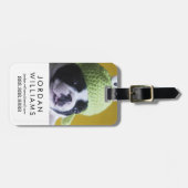 Étiquette À Bagage Bulldog français (Devant horizontal)