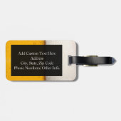 Étiquette À Bagage Bulles de bière - Gros plan (Dos horizontal)