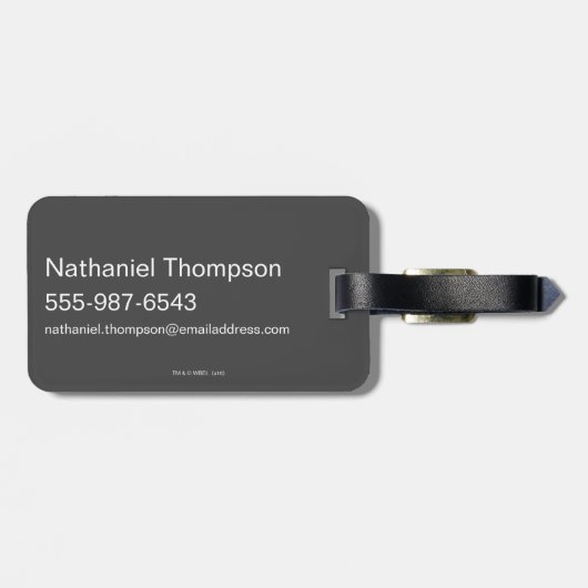 Étiquette À Bagage BUNNY™| Mains sur les hanches (Dos horizontal)