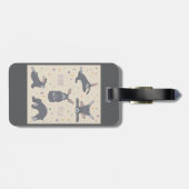 Étiquette À Bagage Bunny Yoga Poses Funny Rabbit (Dos horizontal)