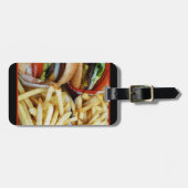 Étiquette À Bagage Burgers en Fries Balise Bagage (Devant horizontal)