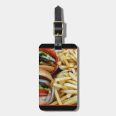 Étiquette À Bagage Burgers en Fries Balise Bagage (Devant Vertical)