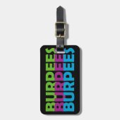 Étiquette À Bagage Burpees (Devant Vertical)