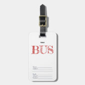 Étiquette À Bagage Bus (Devant Vertical)