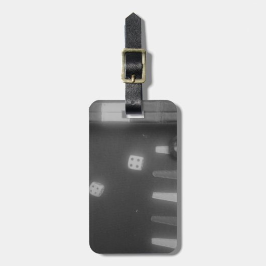 Étiquette À Bagage BW backgammon (Devant Vertical)