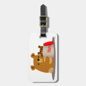 Étiquette À Bagage Bye Bye Honey ! Balise de bagage pour les ours de (Devant Vertical)