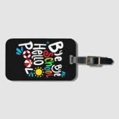 Étiquette À Bagage Bye Bye School Hello Pool I (Devant Horizontal)