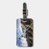 Étiquette À Bagage C-130 HERCULES Avion militaire (Devant Vertical)