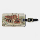 Étiquette À Bagage C.L. Centlivre Brewing Company Factory Buildings. (Devant horizontal)