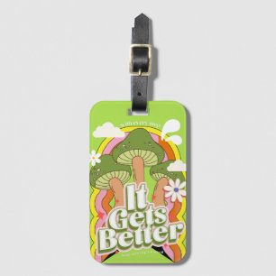 Étiquette À Bagage Ça devient mieux Good Vibes et sensations Super