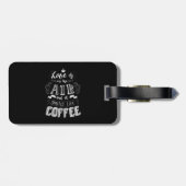 Étiquette À Bagage Ça sent le café (Dos horizontal)