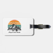 Étiquette À Bagage Caca Dans Les Bois (Dos horizontal)