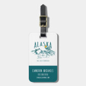 Étiquette À Bagage cacahuètes | Alaska La Dernière frontière (Devant Vertical)