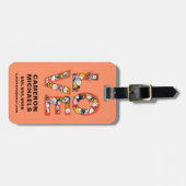 Étiquette À Bagage cacahuètes - AMOUR (Devant horizontal)