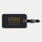 Étiquette À Bagage cacahuètes | Charlie Brown écarté (Dos horizontal)