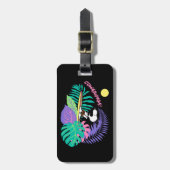 Étiquette À Bagage cacahuètes | Cowabunga Snoopy (Devant Vertical)