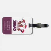 Étiquette À Bagage cacahuètes | Équipe de baseball (Dos horizontal)