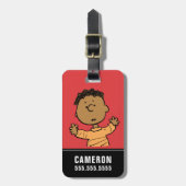 Étiquette À Bagage cacahuètes | Franklin Look (Devant Vertical)