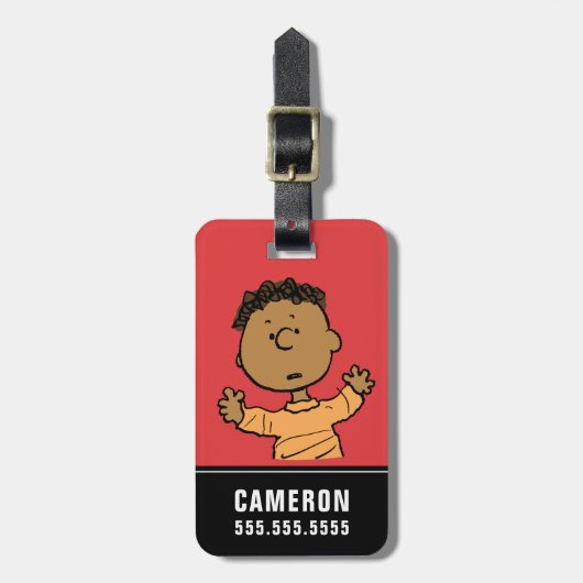 Étiquette À Bagage cacahuètes | Franklin Look (Devant Vertical)