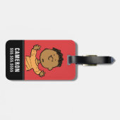 Étiquette À Bagage cacahuètes | Franklin Look (Dos horizontal)