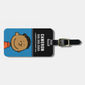 Étiquette À Bagage cacahuètes | Franklin Smile (Devant horizontal)