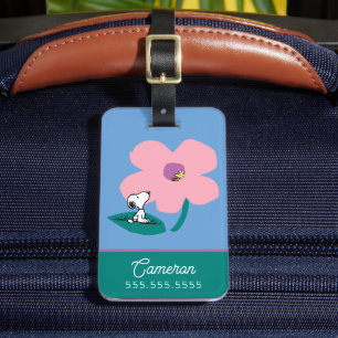 Étiquette À Bagage cacahuètes   Illustration Nature Rose Flower