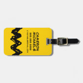 Étiquette À Bagage cacahuètes | La chemise Zig-Zag de Charlie Brown (Devant horizontal)