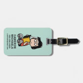 Étiquette À Bagage cacahuètes | Lecture Marcie (Devant horizontal)