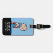 Étiquette À Bagage cacahuètes | Linus Blanket Smile (Devant horizontal)