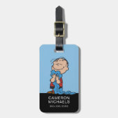 Étiquette À Bagage cacahuètes | Linus Blanket Smile (Devant Vertical)