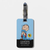 Étiquette À Bagage cacahuètes | Linus Blanket Smile (Dos Vertical)