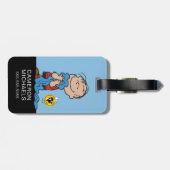 Étiquette À Bagage cacahuètes | Linus Blanket Smile (Dos horizontal)