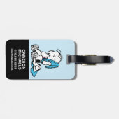 Étiquette À Bagage cacahuètes | Linus & Snoopy (Dos horizontal)