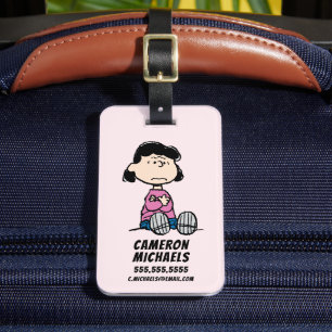 Étiquette À Bagage cacahuètes Lucy Avec Armoiries Traversées