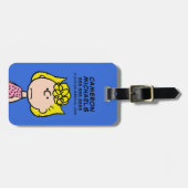 Étiquette À Bagage cacahuètes | Sally Brown (Devant horizontal)